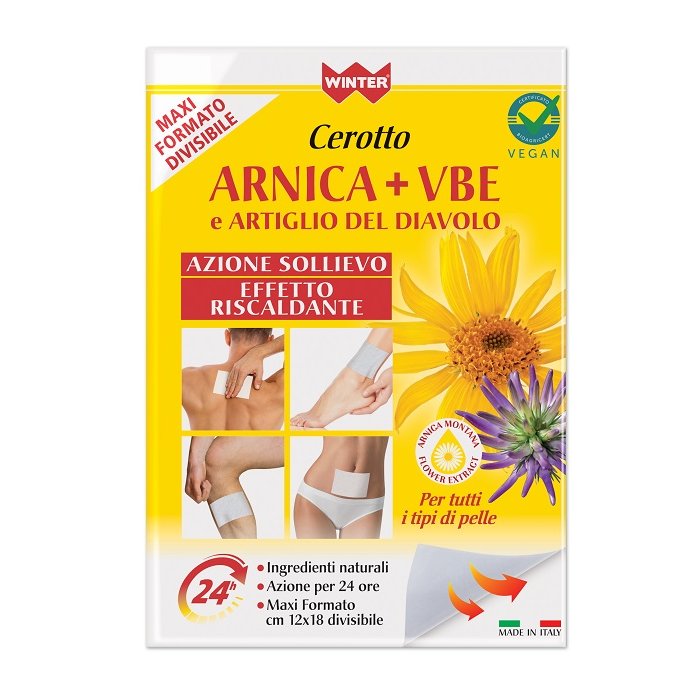 Cerotto all’Arnica Winter con Artiglio del Diavolo per Dolori Muscolari e Articolari a Lungo Rilascio