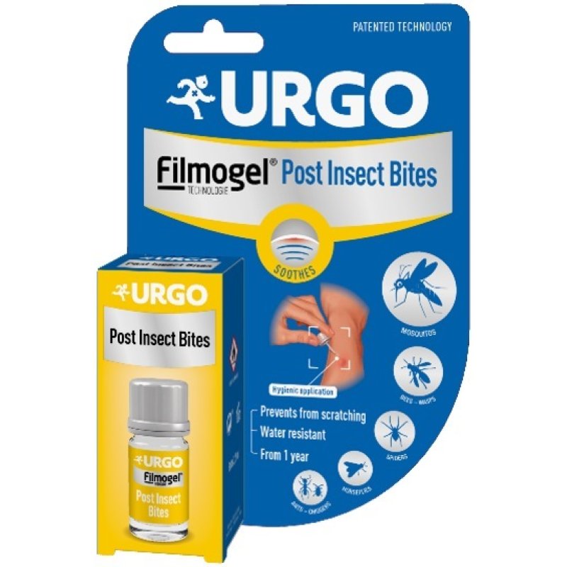 Urgo Punture Insetti Roll On 3,25 Millilitri Trattamento Lenitivo Immediato per Prurito e Rossore