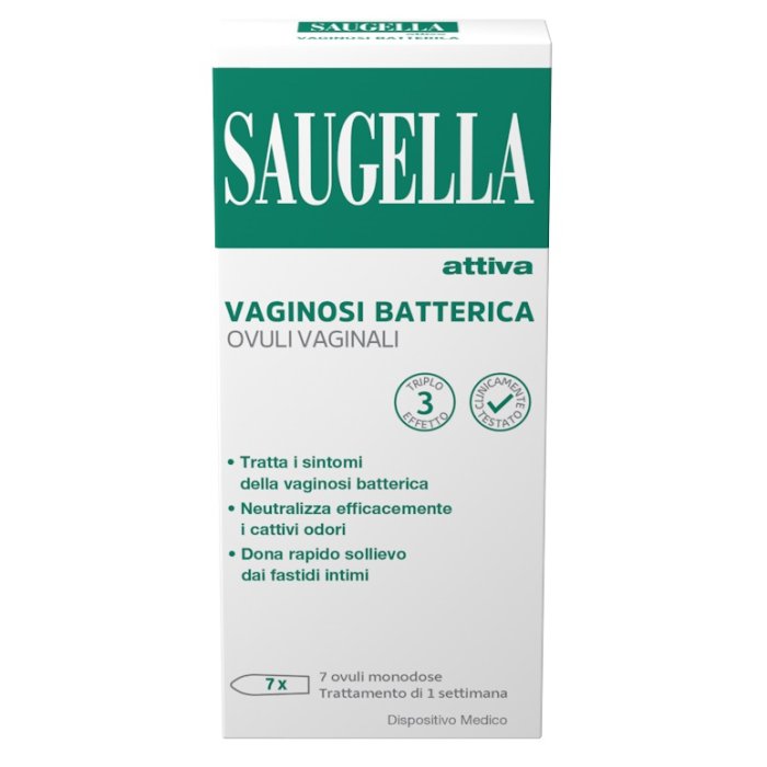 Saugella Attiva Vaginosi 7 ovuli - ovuli vaginali coadiuvanti nel trattamento della vaginosi