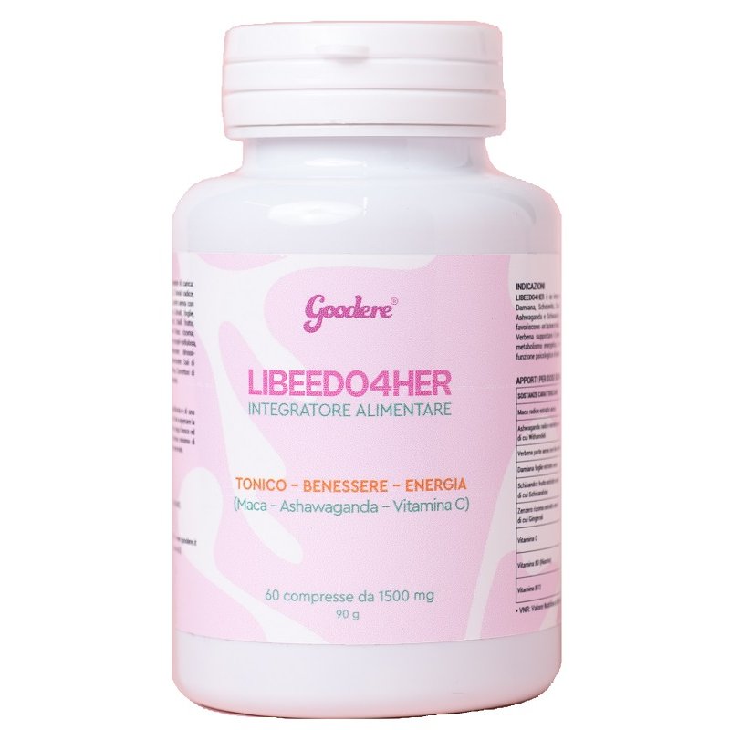 Goodere Libeedo 4 Her 90 g – integratore per energia e desiderio femminile 60 compresse 