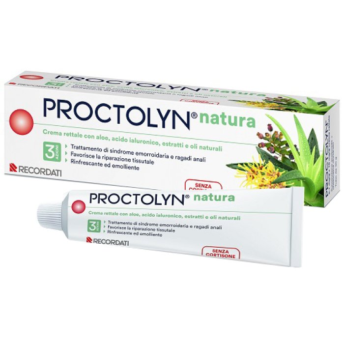 Proctolyn Natura crema rettale 30 ml con aloe e acido ialuronico per emorroidi e ragadi