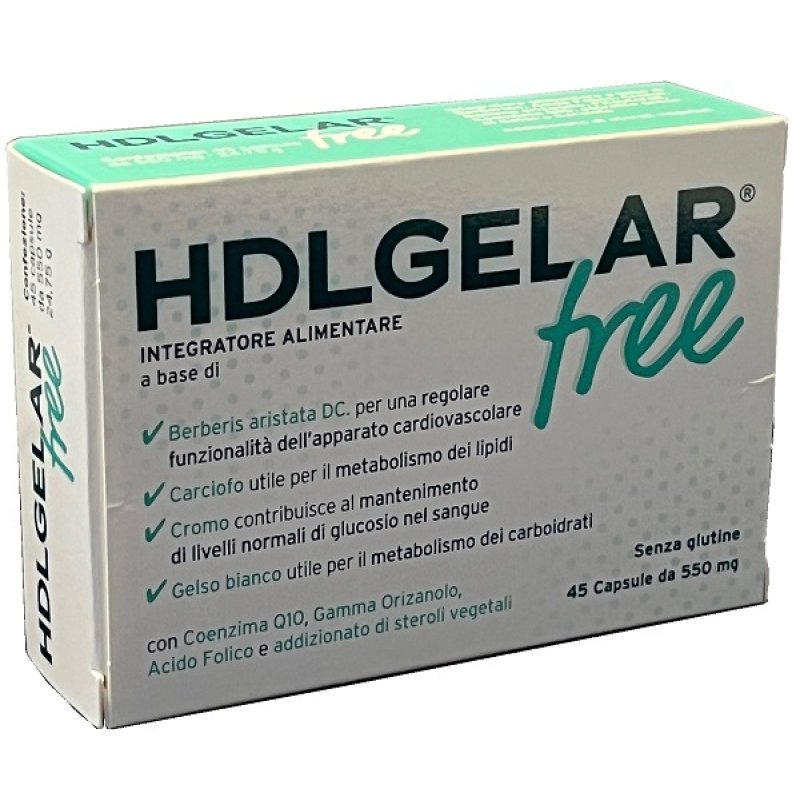 Hdlgelar Free 45 Capsule Integratore Alimentare Trattamento d’Urto per il Benessere Articolare