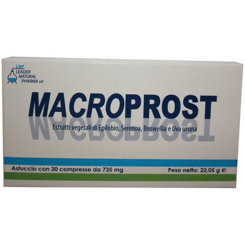 Leader Natural Pharma Macroprost 30 Compresse 31,5 G Leader Natural Pharma Macroprost 30 Compresse 31,5 G
