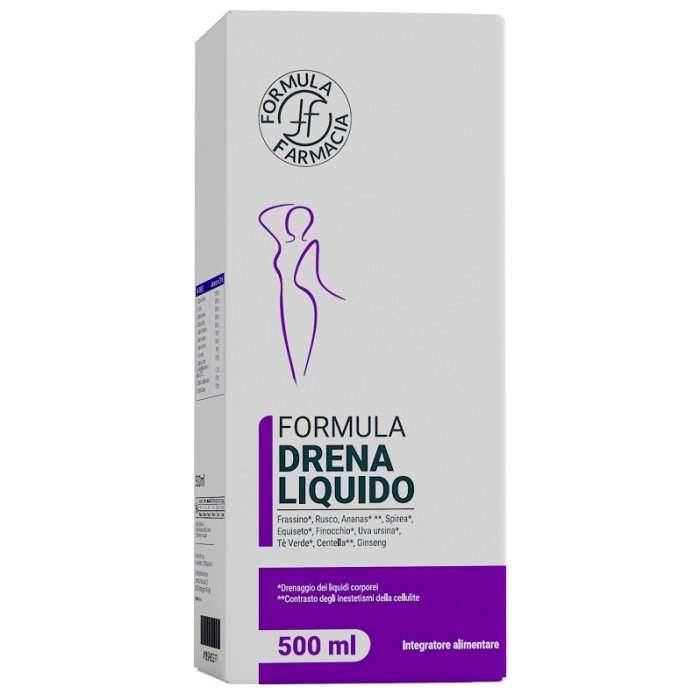 FF Drena Liquido Orange Integratore Drenante Liquido Gusto Arancia Per Drenaggio Dei Liquidi E Gambe Leggere