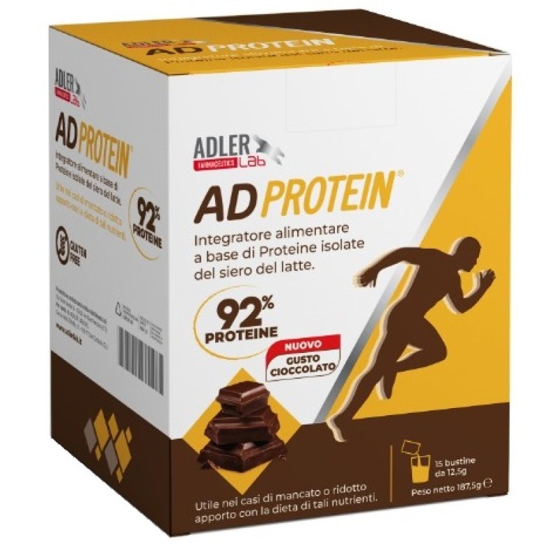 Adprotein Cioccolato 15 bustine - integratore proteico istantaneo gusto cioccolato