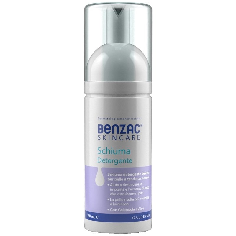 Benzac Schiuma Detergente Viso per Pelle Grassa e Acneica 150 ml Benzac Schiuma Detergente Viso per Pelle Grassa e Acneica 150 ml