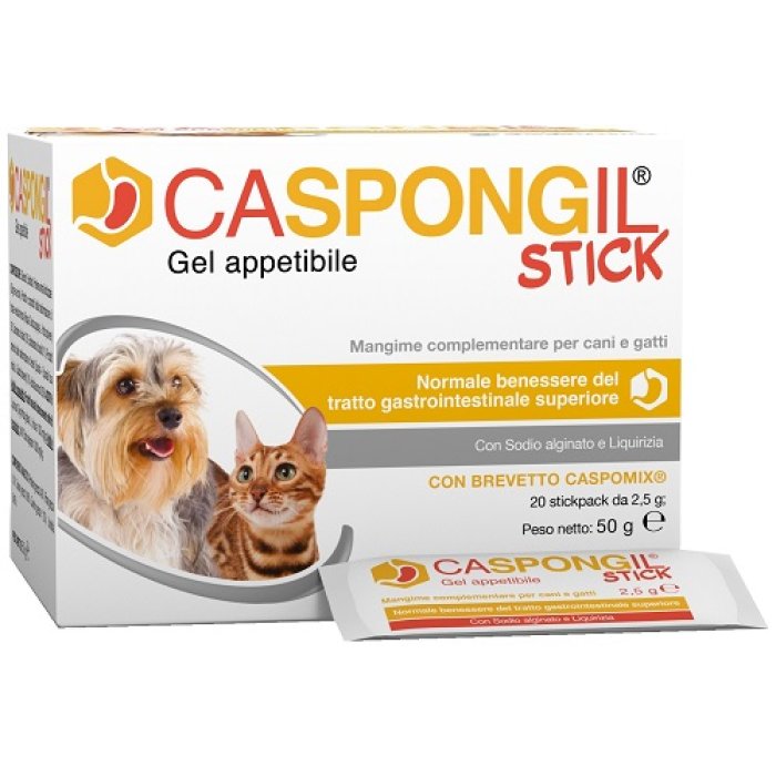 Caspongil Stick Pack 20 Stick Monodose Integratore in Stick Pronto da Bere