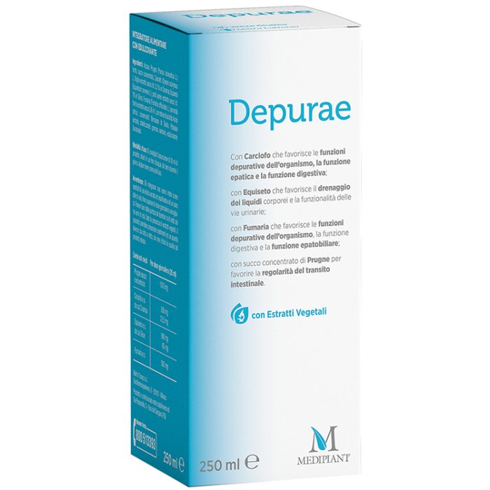 Depurae 250 ml Integratore Depurativo Drenante Liquido per il Benessere dell’Organismo