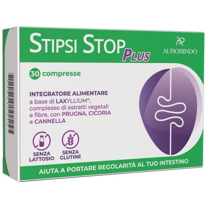 Stipsi Stop Plus Integratore Naturale per Stitichezza e Regolarità Intestinale 30 Compresse