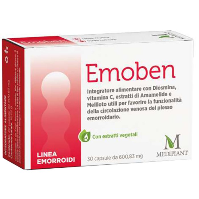 Emoben 30 Capsule Integratore Alimentare per Benessere Emotivo, Rilassamento e Equilibrio dell’Umore