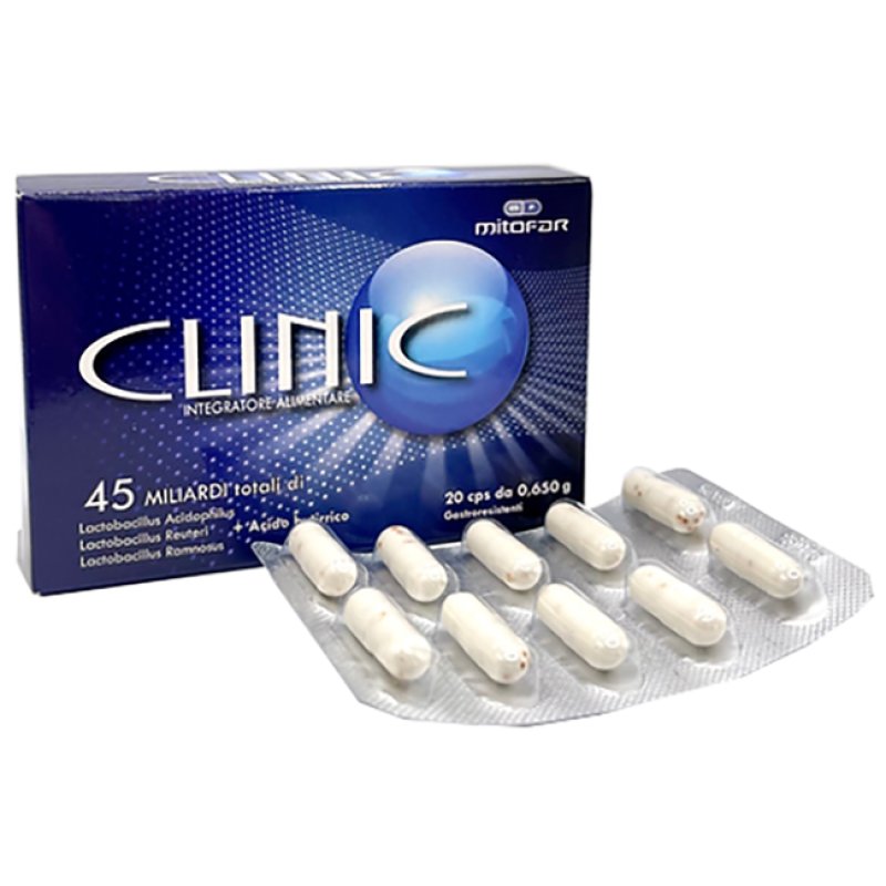 Mitofar Clinic Integratore Alimentare di Fermenti Lattici 20 Capsule