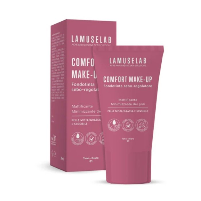 Lamuselab fondotinta tono chiaro 30 ml