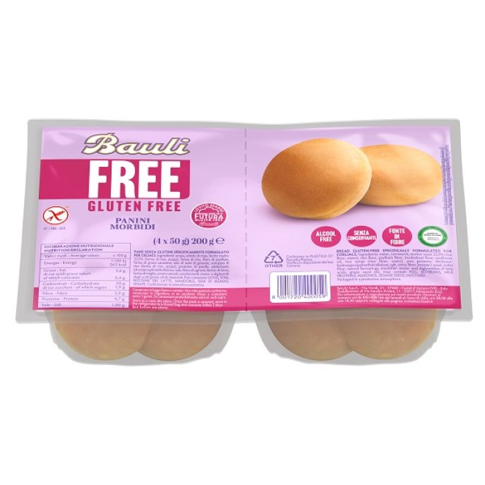 Bauli Free Panini Morbidi Senza Glutine 4 Pezzi