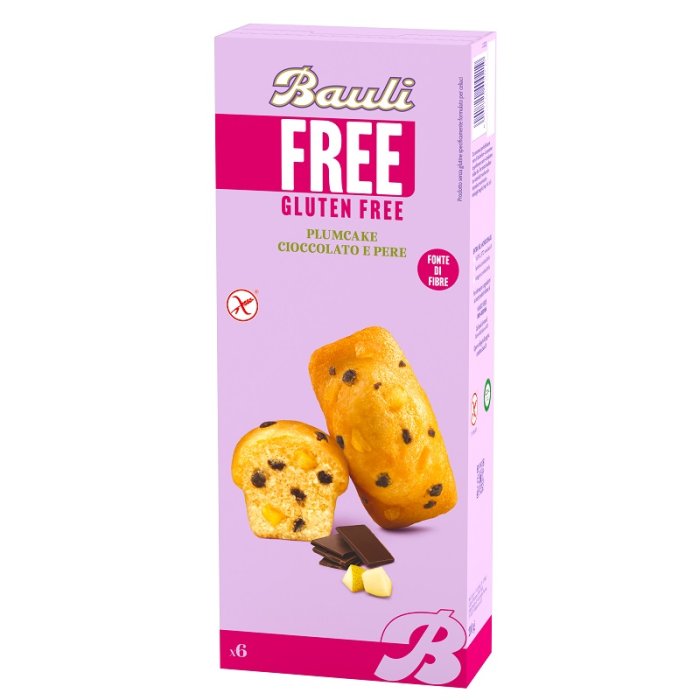 Bauli Free plumcake cioccolato confezione 6 pezzi - plumcake al cioccolato senza glutine
