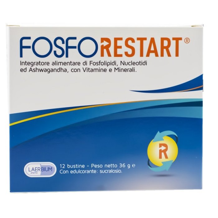 Fosforestart 12 bustine - integratore con fosfoserina e vitamine per memoria e concentrazione