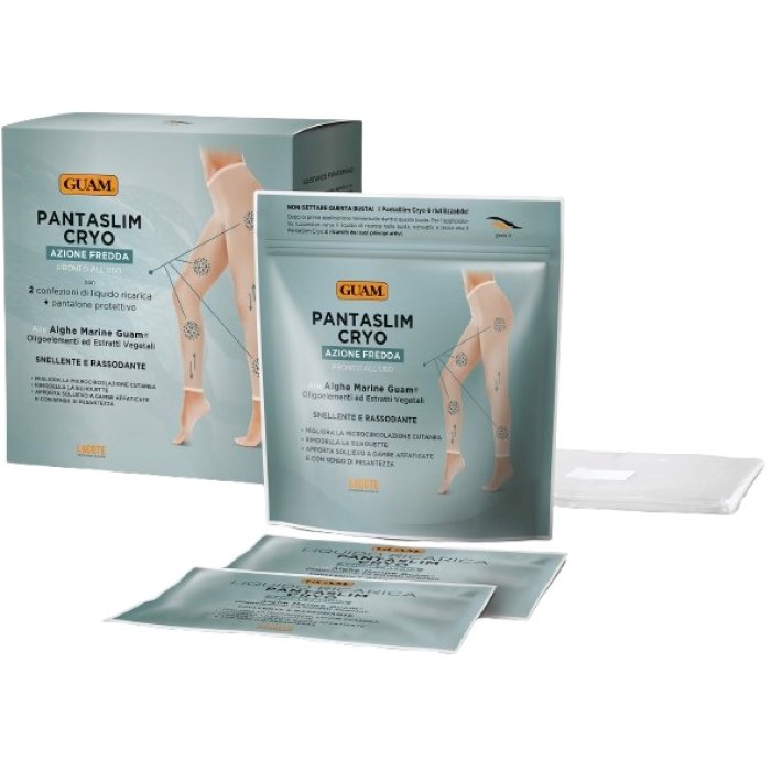 Guam Pantaslim Cryo Trattamento Snellente Rimodellante Gambe e Glutei 2 x 100 ml