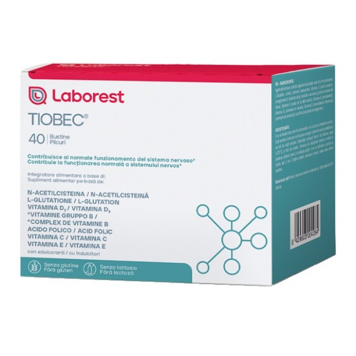 Tiobec 40 bustine NF - integratore a base di acido alfa lipoico