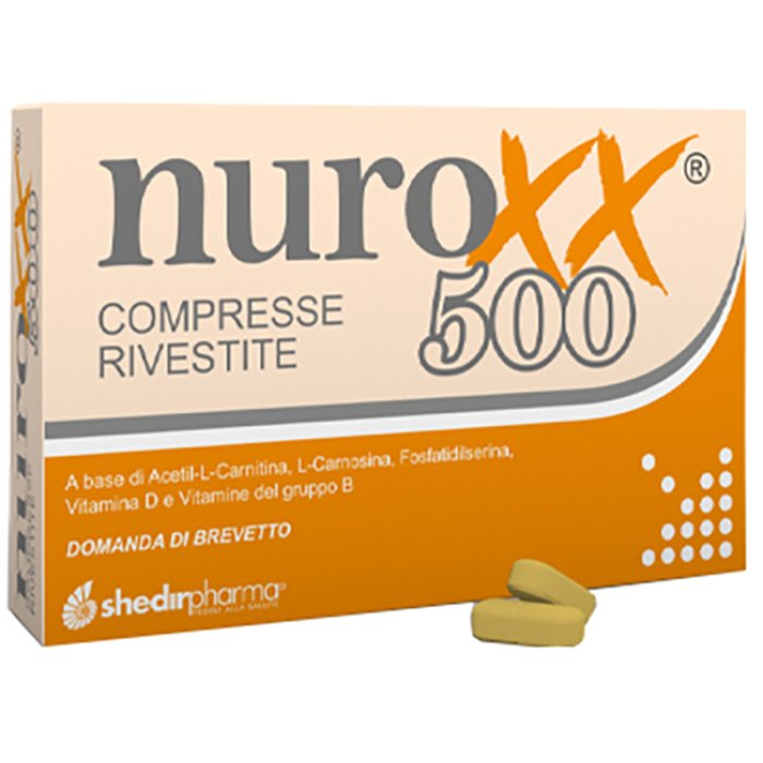 Nuroxx 500 – integratore alimentare con acetil-L-carnitina e vitamine del gruppo B 30 compresse