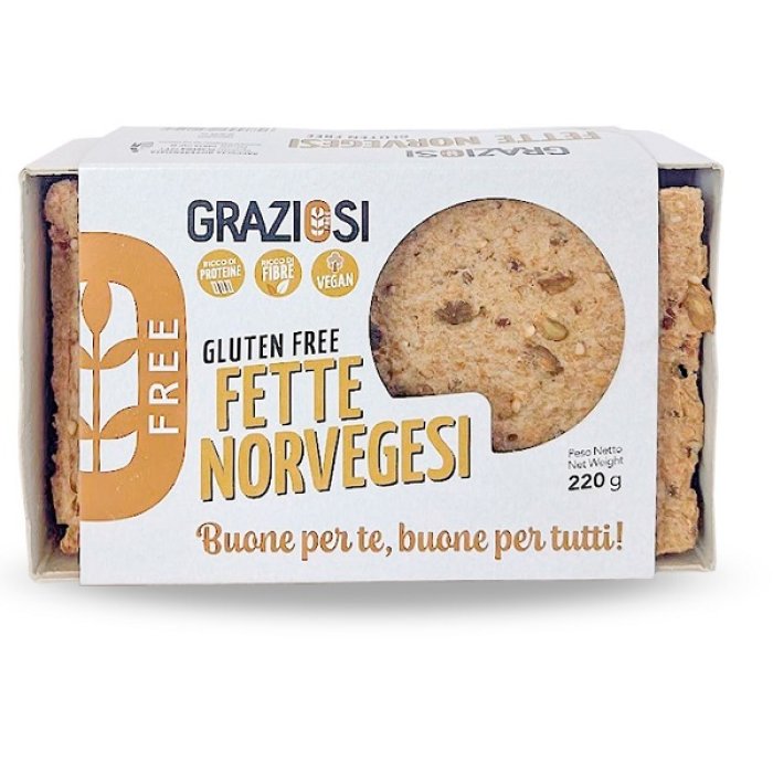 Fette Norvegesi 220 g - fette croccanti integrali per colazione e snack