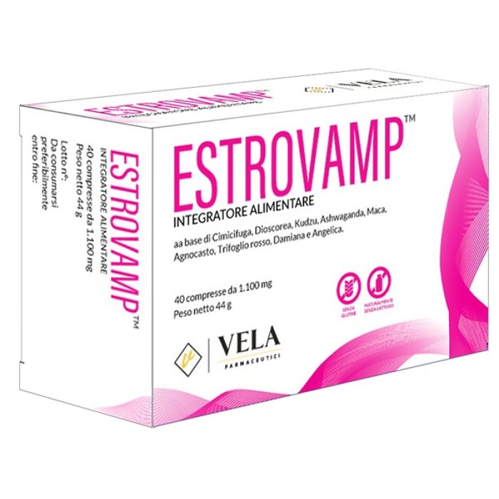 Estrovamp Estromineral Integratore Menopausa 40 Compresse – Benessere Donna e Controllo delle Vampate