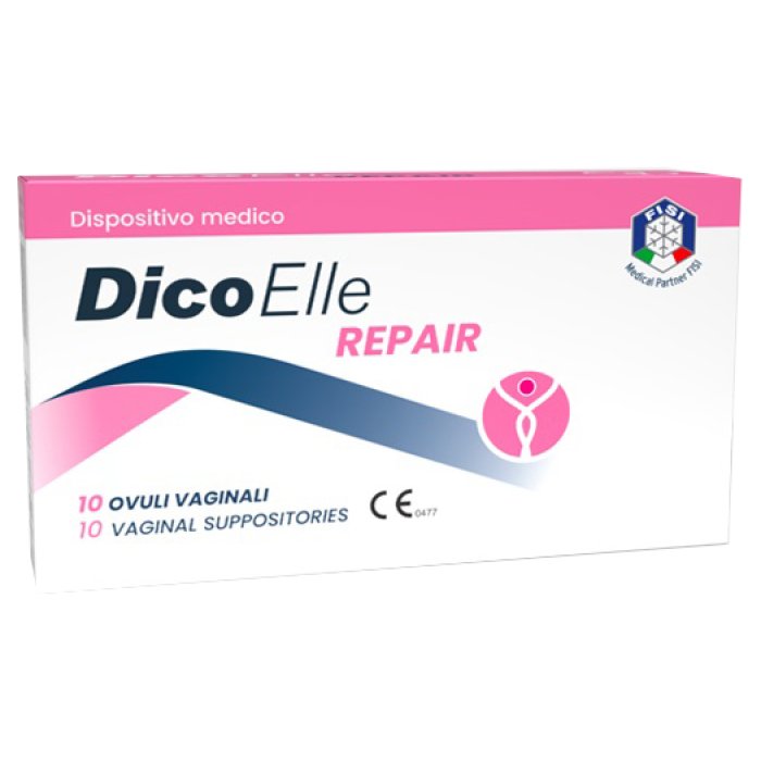 Dicoelle Repair Ovuli Vaginali Lenitivi e Idratanti 10 Pezzi per Benessere Intimo e Riparazione della Mucosa