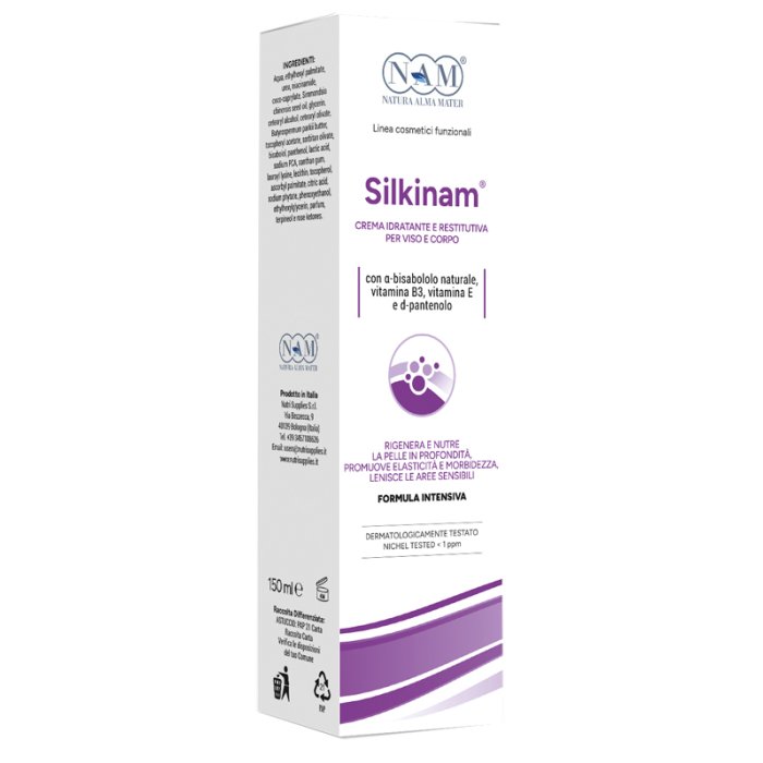 Silkinam 150 ml crema emolliente idratante per la pelle secca e sensibile – proteggi votre pelle con trattamento quotidiano delicato