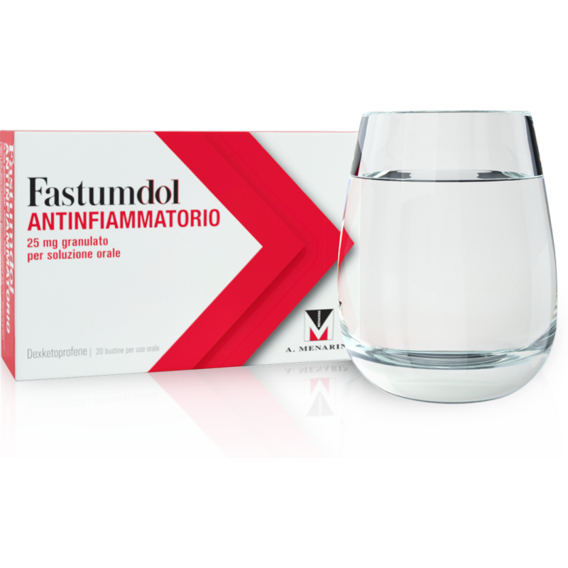 Fastumdol 25 mg antinfiammatorio e antidolorifico 20 bustine (bust) granulato per soluzione orale
