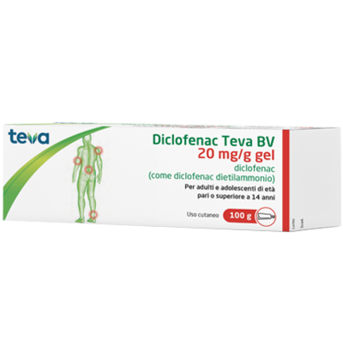Diclofenac Teva Gel 20 Mg/G Confezione 100 Gr
