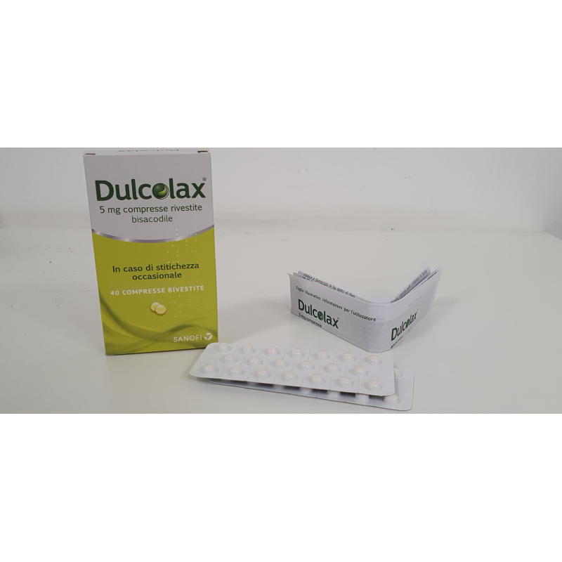 Dulcolax 5mg Bisacodile Trattamento Stitichezza Occasionale, 40 Compresse Rivestite
