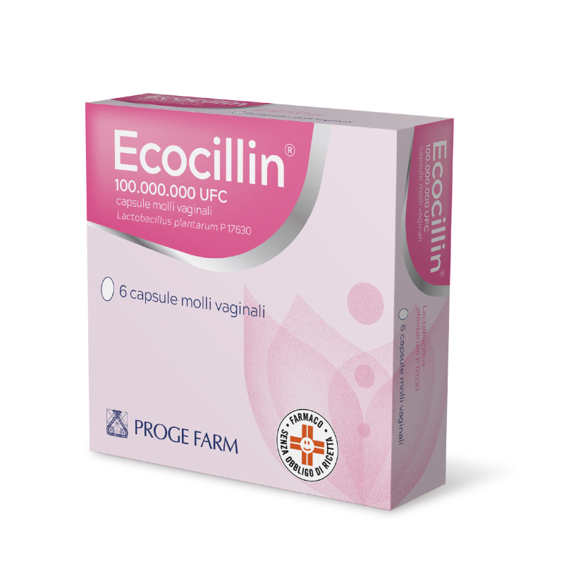 Ecocillin 6 capsule vaginali - ripristinante della flora batterica vaginale Ecocillin 6 capsule vaginali - ripristinante della flora batterica vaginale