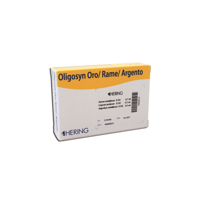 Oligosyn oro rame argento 15 contenitori 2 ml - oligoelementi in soluzione orale