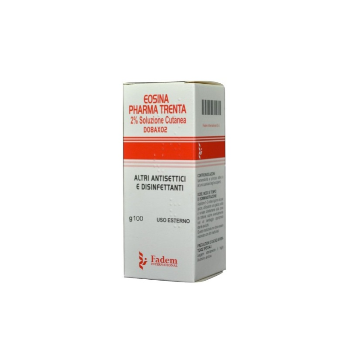 Eosina Pharma Trenta 2% Soluzione Cutanea 100 g – Trattamento Disinfettante per Irritazioni e Arrossamenti della Pelle