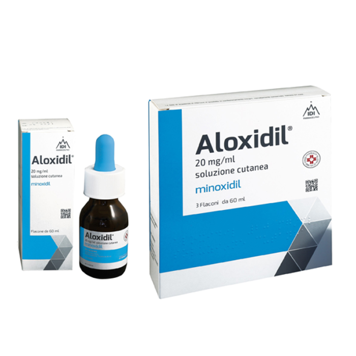  Aloxidil 2% 20 mg/ml Soluzione Cutanea 3 flaconi da 60 ml 