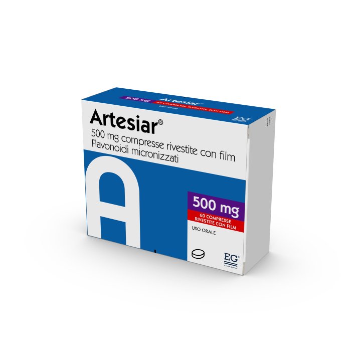 Artesiar 500 milligrammi 60 compresse rivestite con film per uso orale