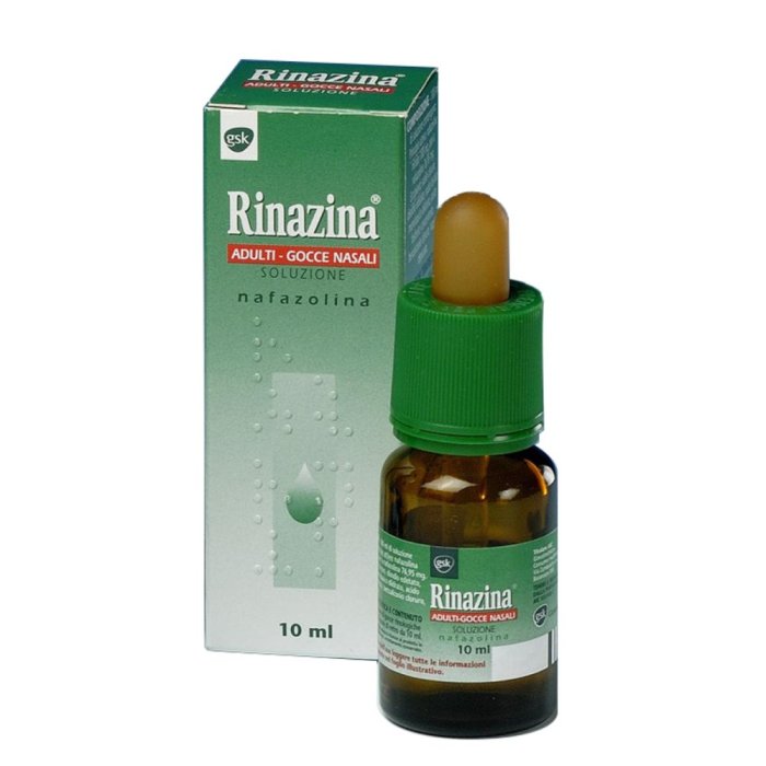 Rinazina Adulti gocce nasali 10ml 0,1% 10 Mg