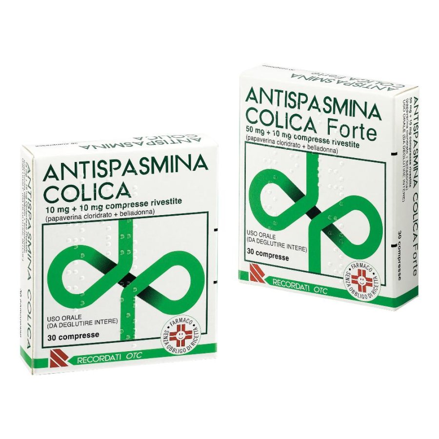 Antispasmina Colica 10 Mg + 10 Mg Compresse Rivestite 30 Compresse
