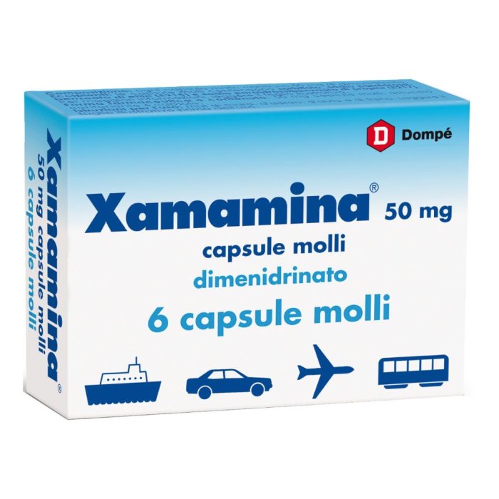 Xamamina 50 Mg Capsule Molli 6 Capsule