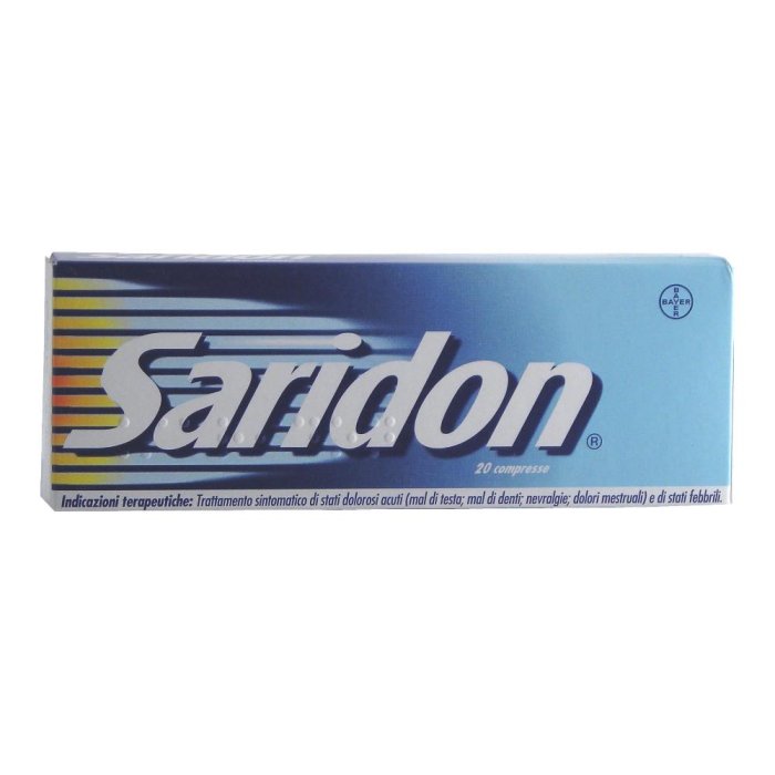 Saridon 20 Compresse - Analgesico con Paracetamolo Propifenazone e Caffeina