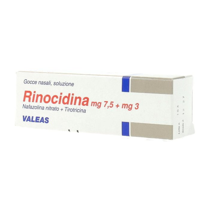 Rinocidina Gocce Nasali 15 ml 7,5 mg + 3 mg