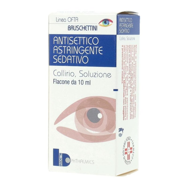 Collirio Antisettico Astringente Sedativo 10 Millilitri per Occhi Arrossati e Irritati