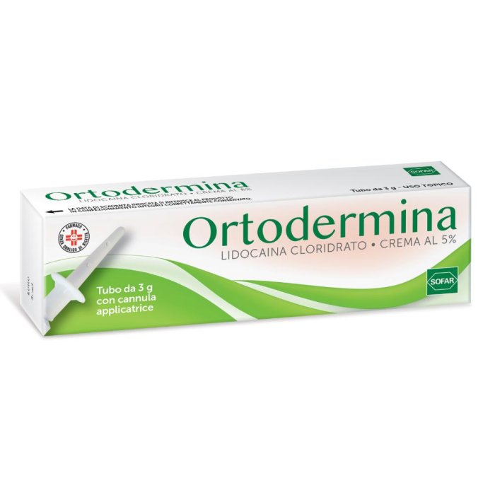 Ortodermina Crema 5% Tubo da 3 Grammi – Crema Dermatologica Lenitiva e Riparatrice per Pelle Irritata e Lesioni Cutanee