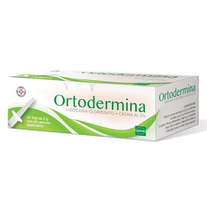 ORTODERMINA 10TUBI CREMA 3G 5%