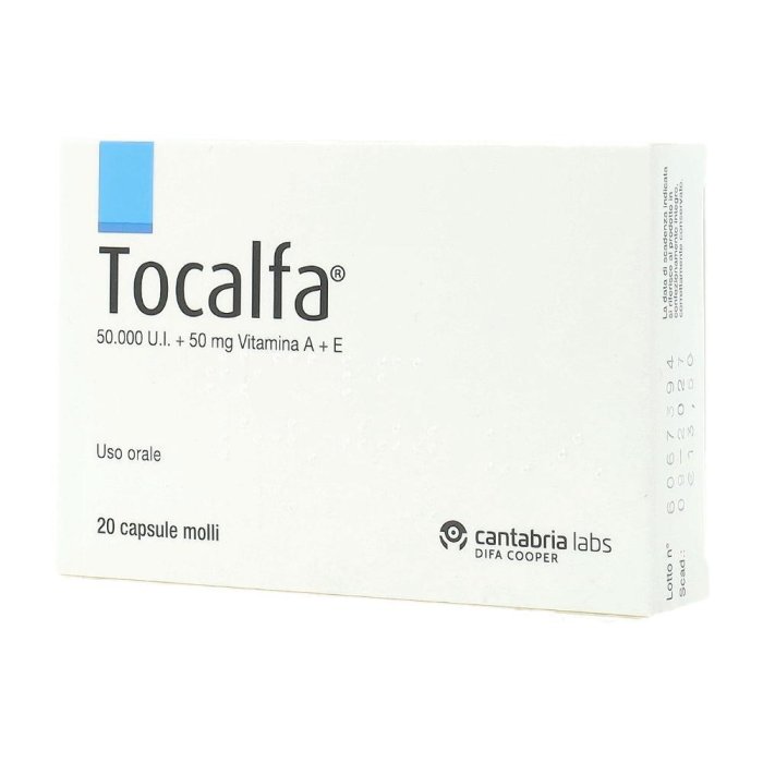 Tocalfa 50.000 Ui + 50 Mg Capsule Molli 20 Capsule Molli