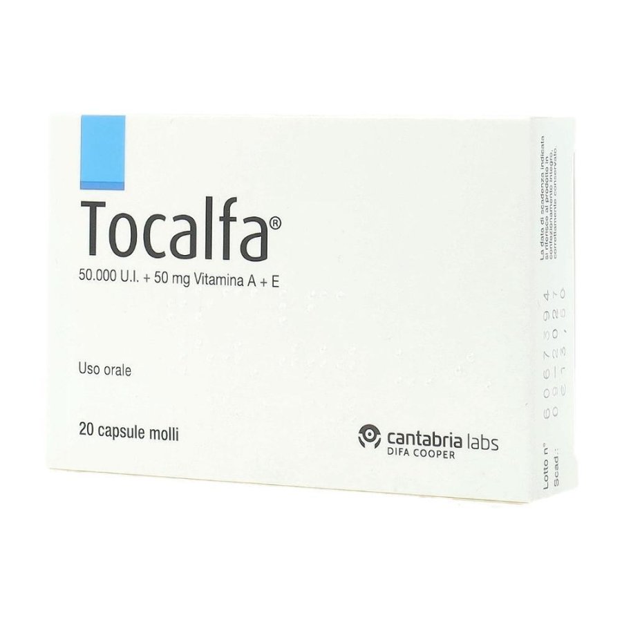 Tocalfa 50.000 Ui + 50 Mg Capsule Molli 20 Capsule Molli