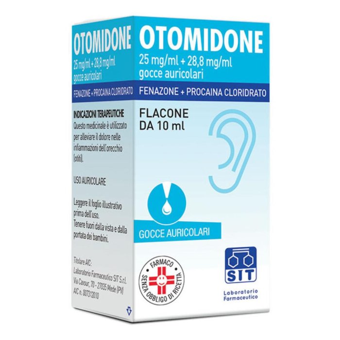 Otomidone Gocce Auricolari 10 ml Soluzione per Orecchie