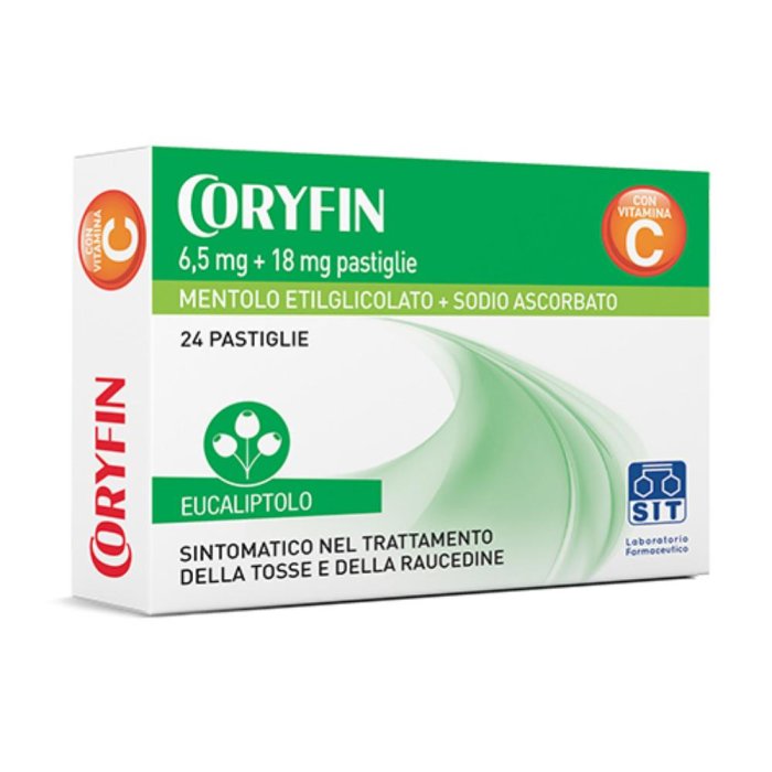 Coryfin C - Al Mentolo-Eucaliptolo Confezione 24 Caramelle