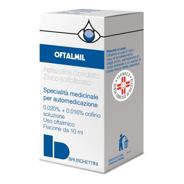Oftalmil 0,020% + 0,016% Collirio Soluzione Flacone Da 10 Ml