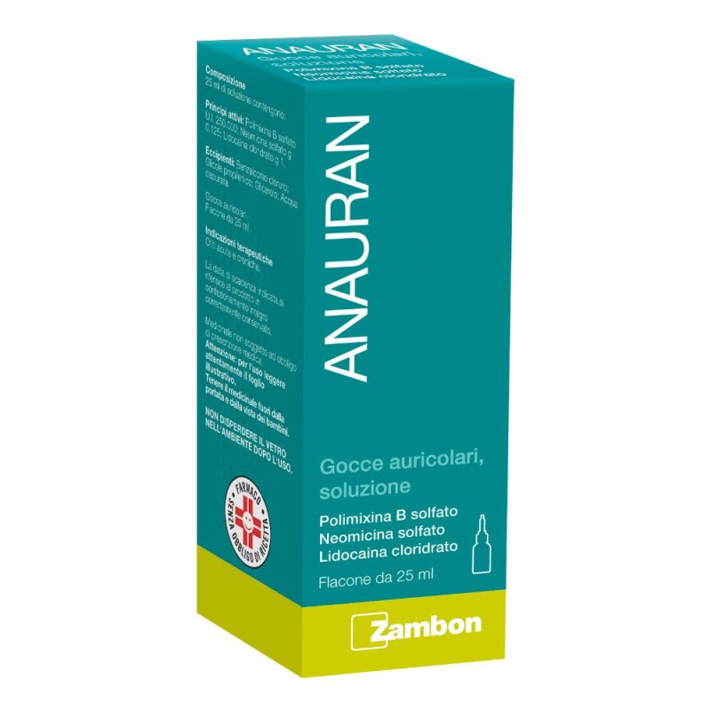 Anauran Gocce Auricolari, Soluzione 1 Flacone 25 Ml
