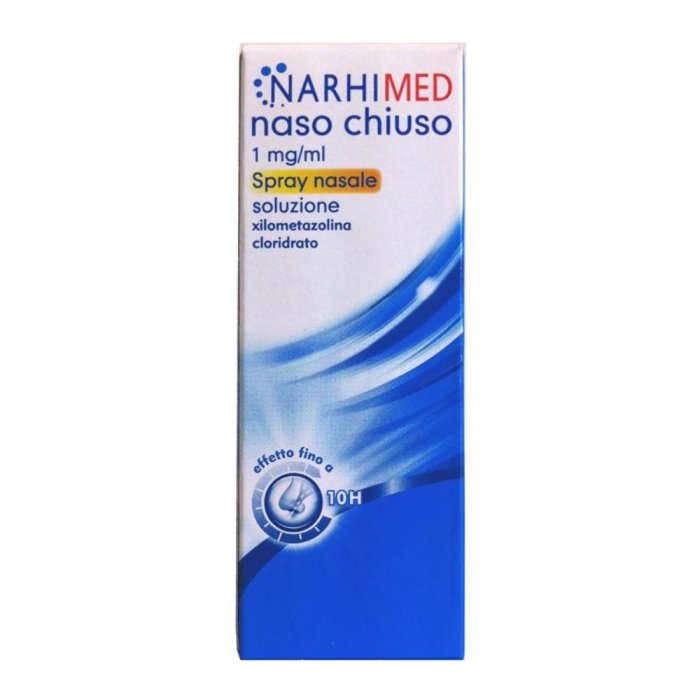 Narhimed Naso Chiuso Spray 1 mg/ml Xilometazolina 10 ml - Decongestionante Nasale Efficace 
