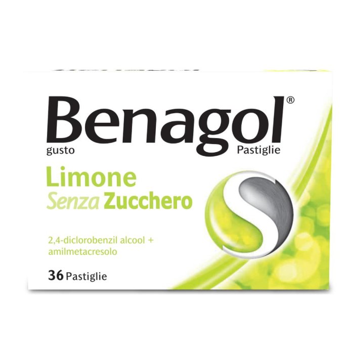 Benagol 36 Pastiglie Limone Senza Zucchero